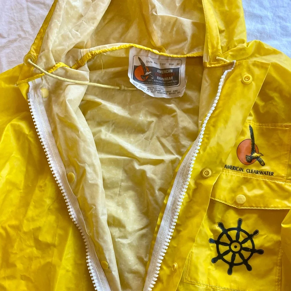 Men’s Vintage American Clearwater Waterproof Rain Suit - Picture 3 of 7